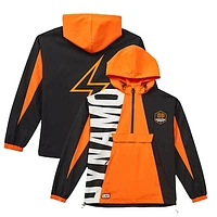 Unisex Live Breathe Futbol Orange Houston Dynamo FC Tekker Half-Zip Anorak Jacket