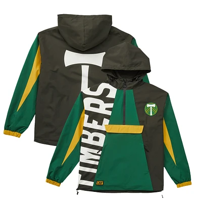 Unisex Live Breathe Futbol Green Portland Timbers Tekker Half-Zip Anorak Jacket