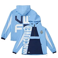 Unisex Live Breathe Futbol Light Blue Vancouver Whitecaps FC Tekker Half-Zip Anorak Jacket