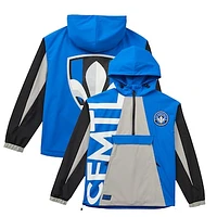 Unisex Live Breathe Futbol Royal CF Montreal Tekker Half-Zip Anorak Jacket