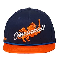 Unisex Live Breathe Futbol Navy FC Cincinnati Snapback Hat