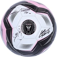 Lionel Messi, Luis Suarez & Sergio Busquets Inter Miami CF Autographed Logo Soccer Ball