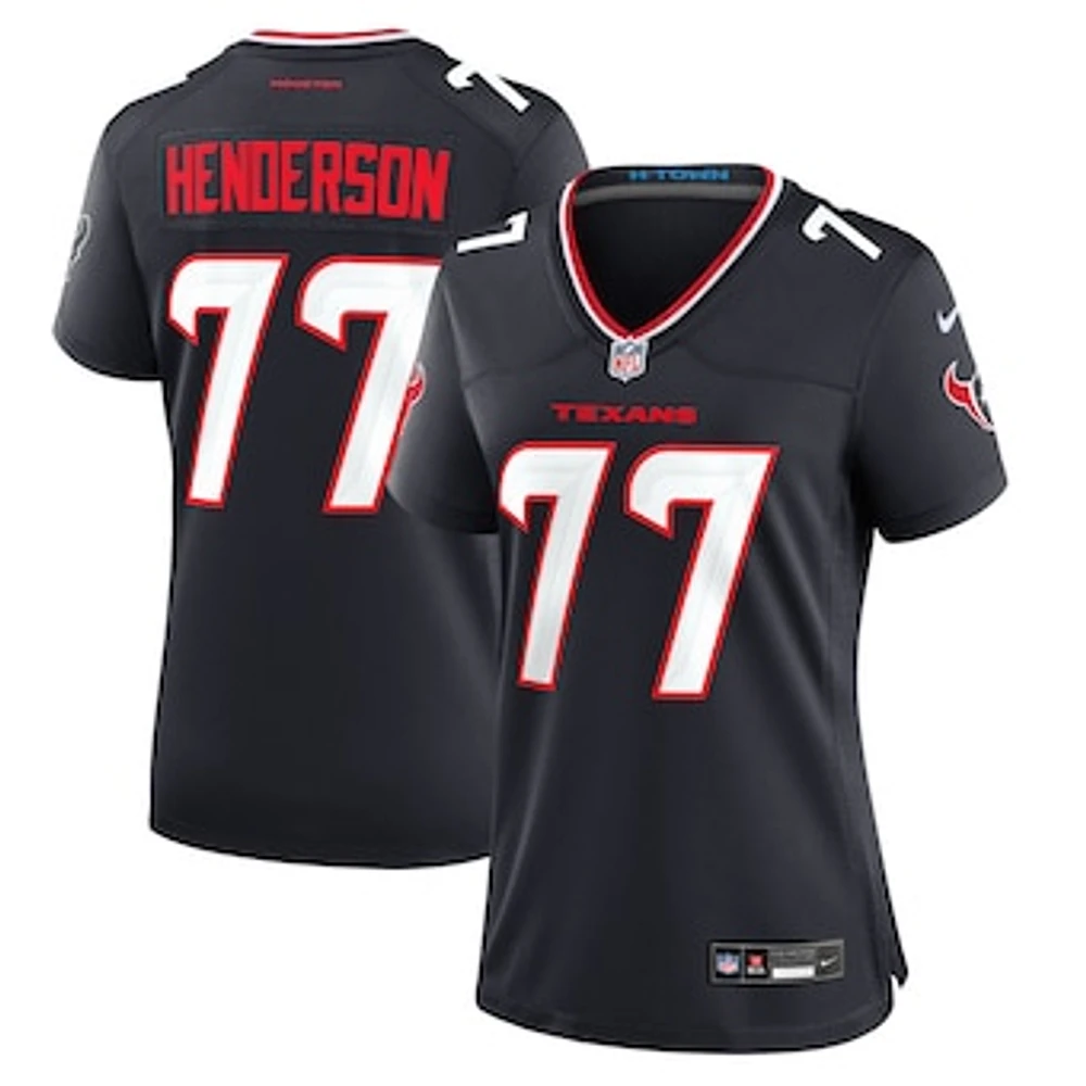 Women's Nike LaDarius Henderson  Navy Houston Texans Game Jersey