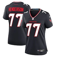 Women's Nike LaDarius Henderson  Navy Houston Texans Game Jersey