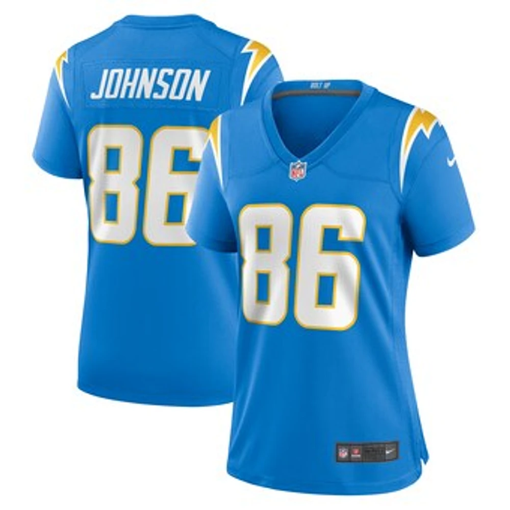 Women's Nike Cornelius Johnson  Powder Blue Los Angeles Chargers Game Jersey