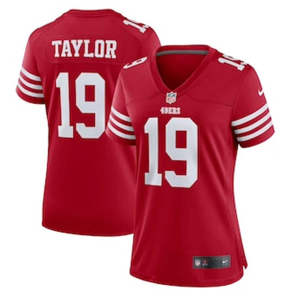 Women's Nike Trent Taylor  Scarlet San Francisco 49ers Team Game Jersey