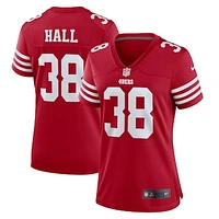 Women's Nike Kemon Hall  Scarlet San Francisco 49ers Team Game Jersey