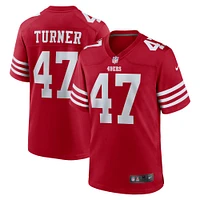 Men's Nike Ezekiel Turner  Scarlet San Francisco 49ers Team Game Jersey