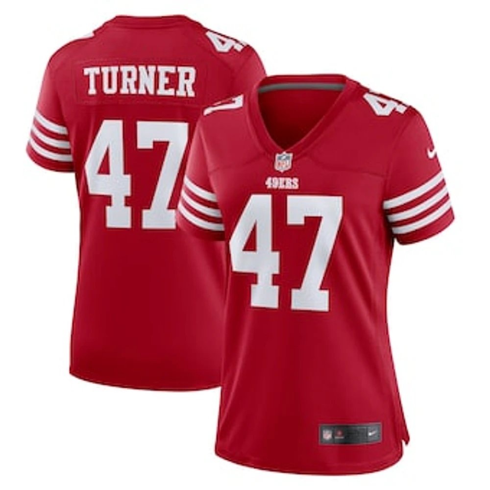 Women's Nike Ezekiel Turner  Scarlet San Francisco 49ers Team Game Jersey