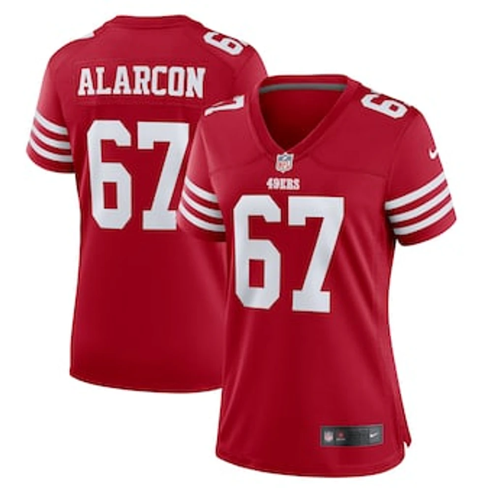 Women's Nike Isaac Alarcon  Scarlet San Francisco 49ers Team Game Jersey