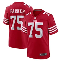 Men's Nike Brandon Parker  Scarlet San Francisco 49ers Team Game Jersey