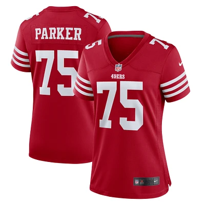 Women's Nike Brandon Parker  Scarlet San Francisco 49ers Team Game Jersey