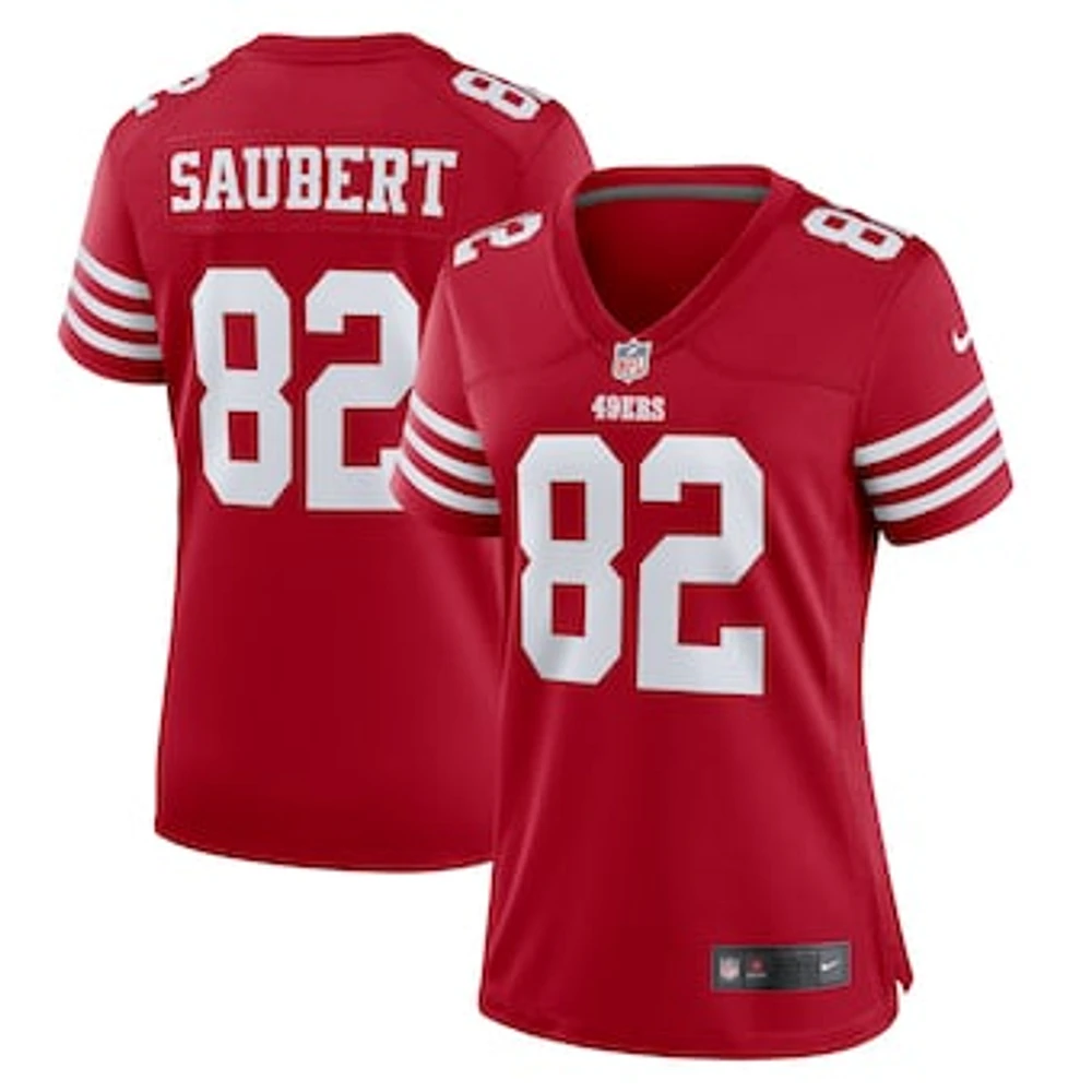 Women's Nike Eric Saubert  Scarlet San Francisco 49ers Team Game Jersey