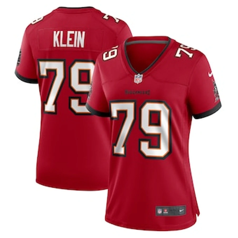 Women's Nike Elijah Klein  Red Tampa Bay Buccaneers Game Jersey