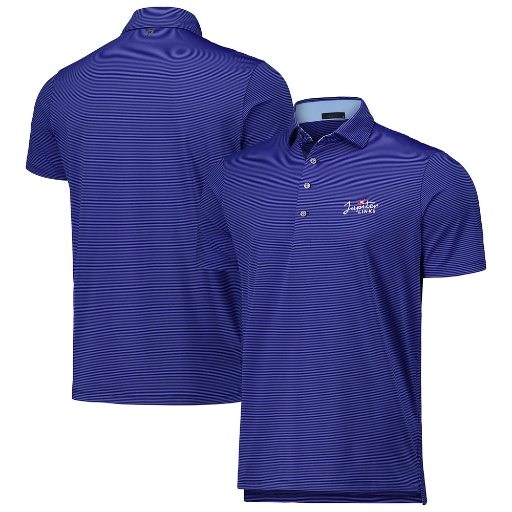 Men's Greyson Clothiers Blue Jupiter Links Golf Club Saranac Performance Polo