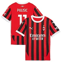 Men's Puma Christian Pulisic Red AC Milan 2024/25 Home Replica Player Jersey