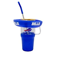 The Memory Company Buffalo Bills 40oz. Glass Tumbler with Silicone Snack Tray