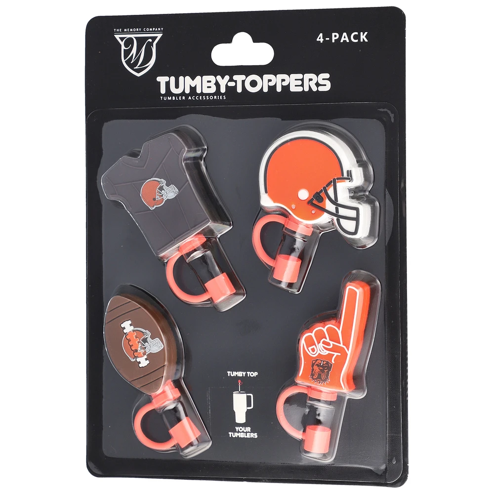 The Memory Company Cleveland Browns 4-Pack Tumby Toppers