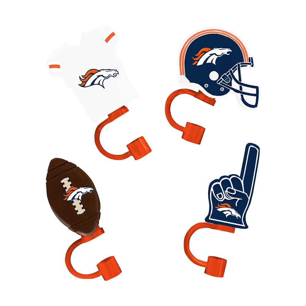 The Memory Company Denver Broncos 4-Pack Tumby Toppers