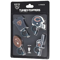 The Memory Company Chicago Bears 4-Pack Tumby Toppers