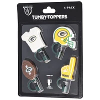 The Memory Company Green Bay Packers 4-Pack Tumby Toppers