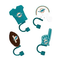 The Memory Company Miami Dolphins 4-Pack Tumby Toppers