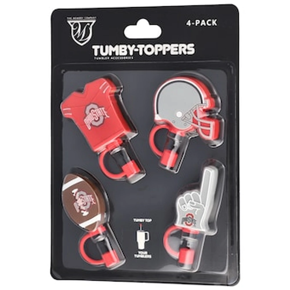 The Memory Company Ohio State Buckeyes 4-Pack Tumby Toppers