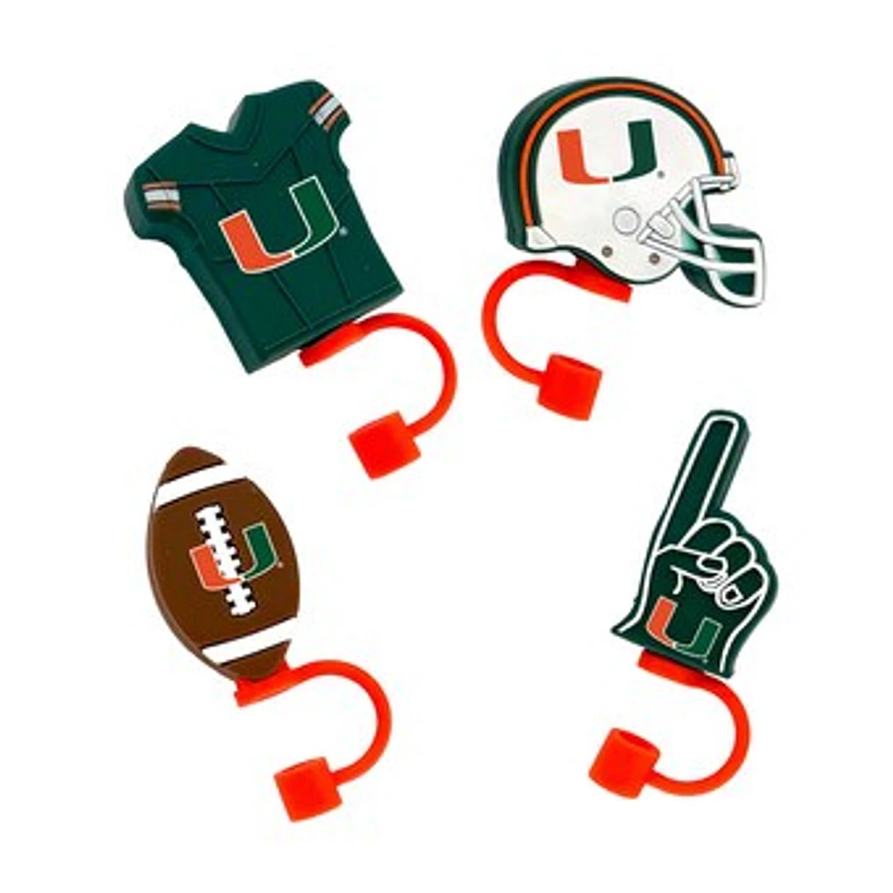 The Memory Company Miami Hurricanes 4-Pack Tumby Toppers