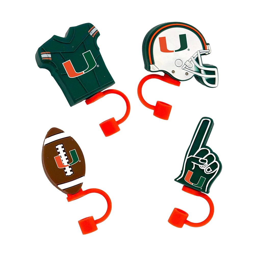 The Memory Company Miami Hurricanes 4-Pack Tumby Toppers