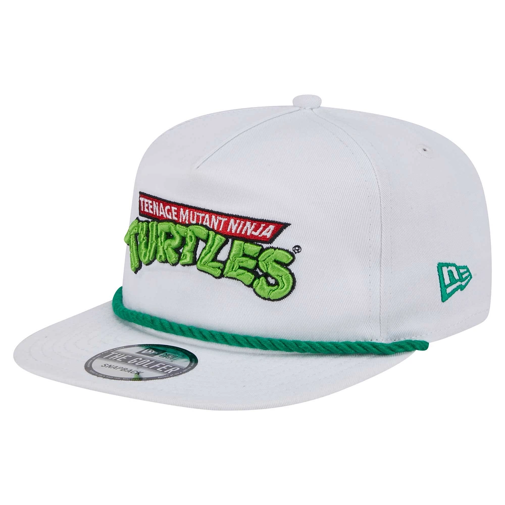 Men's New Era White Teenage Mutant Ninja Turtles Golfer Adjustable Hat