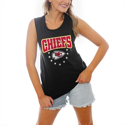 Women's Gameday Couture Black Kansas City Chiefs Baby You're A Star Racerback Tank Top