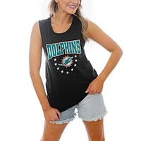 Women's Gameday Couture Black Miami Dolphins Baby You're A Star Racerback Tank Top