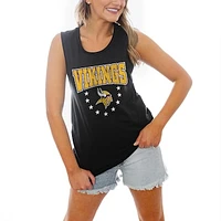 Women's Gameday Couture Black Minnesota Vikings Baby You're A Star Racerback Tank Top