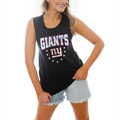 Women's Gameday Couture Black New York Giants Baby You're A Star Racerback Tank Top