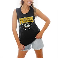 Women's Gameday Couture Black Green Bay Packers Baby You're A Star Racerback Tank Top