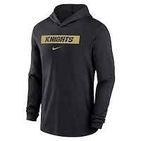 Men's Nike Black UCF Knights Sideline Hoodie Performance Long Sleeve T-Shirt