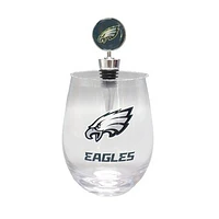 The Memory Company Philadelphia Eagles 15oz. Stemless Tumbler With Wine Bottle Stopper