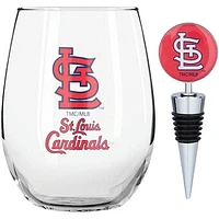 The Memory Company St. Louis Cardinals 15oz. Stemless Tumbler With Wine Bottle Stopper