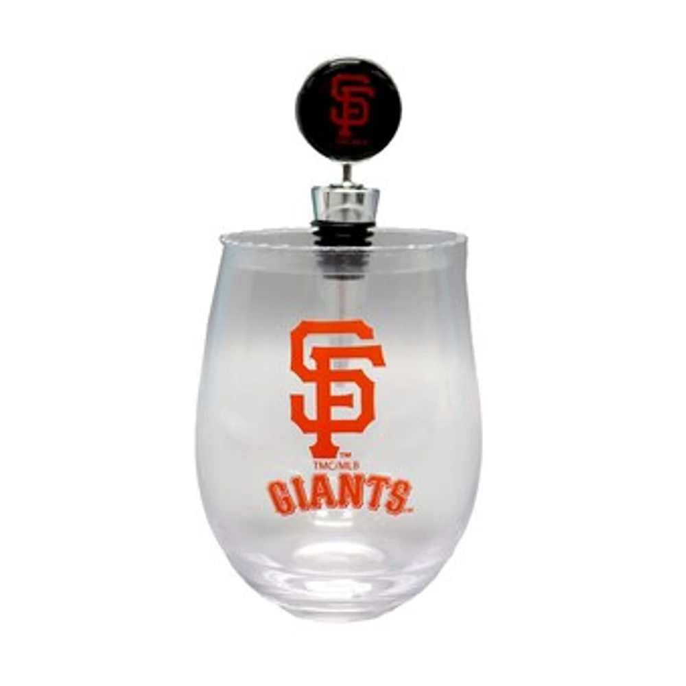 The Memory Company San Francisco Giants 15oz. Stemless Tumbler With Wine Bottle Stopper