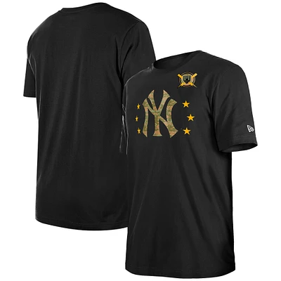 Men's New Era Black York Yankees 2024 Armed Forces Day T-Shirt