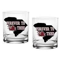 South Carolina Gamecocks Two-Pack 14oz. Hometown Glass Set