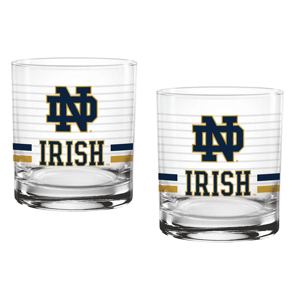 Notre Dame Fighting Irish 2-Pack 14oz. Ring Glass Set