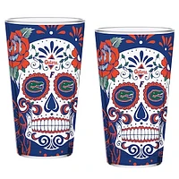 Florida Gators Two-Pack 16oz. Dia De Los Muertos Pint Glass Set