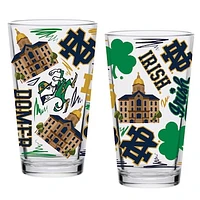 Notre Dame Fighting Irish 2-Pack 16oz. Local Pint Glass Set