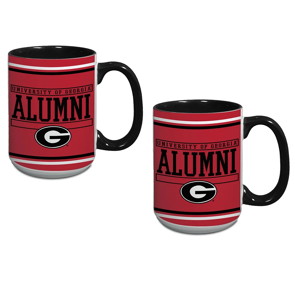 Georgia Bulldogs Two-Pack Alumni Mug Set