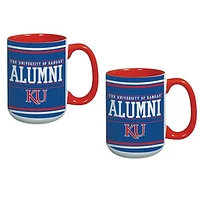 Kansas Jayhawks Two-Pack Alumni Mug Set