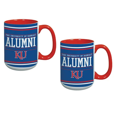 Kansas Jayhawks Two-Pack Alumni Mug Set