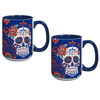 Florida Gators Two-Pack Dia De Los Muertos Mug Set