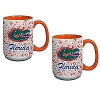 Florida Gators Two-Pack Floral Mug Set