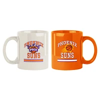 Phoenix Suns 2-Pack 15oz. Checkered Wordmark Mug Set